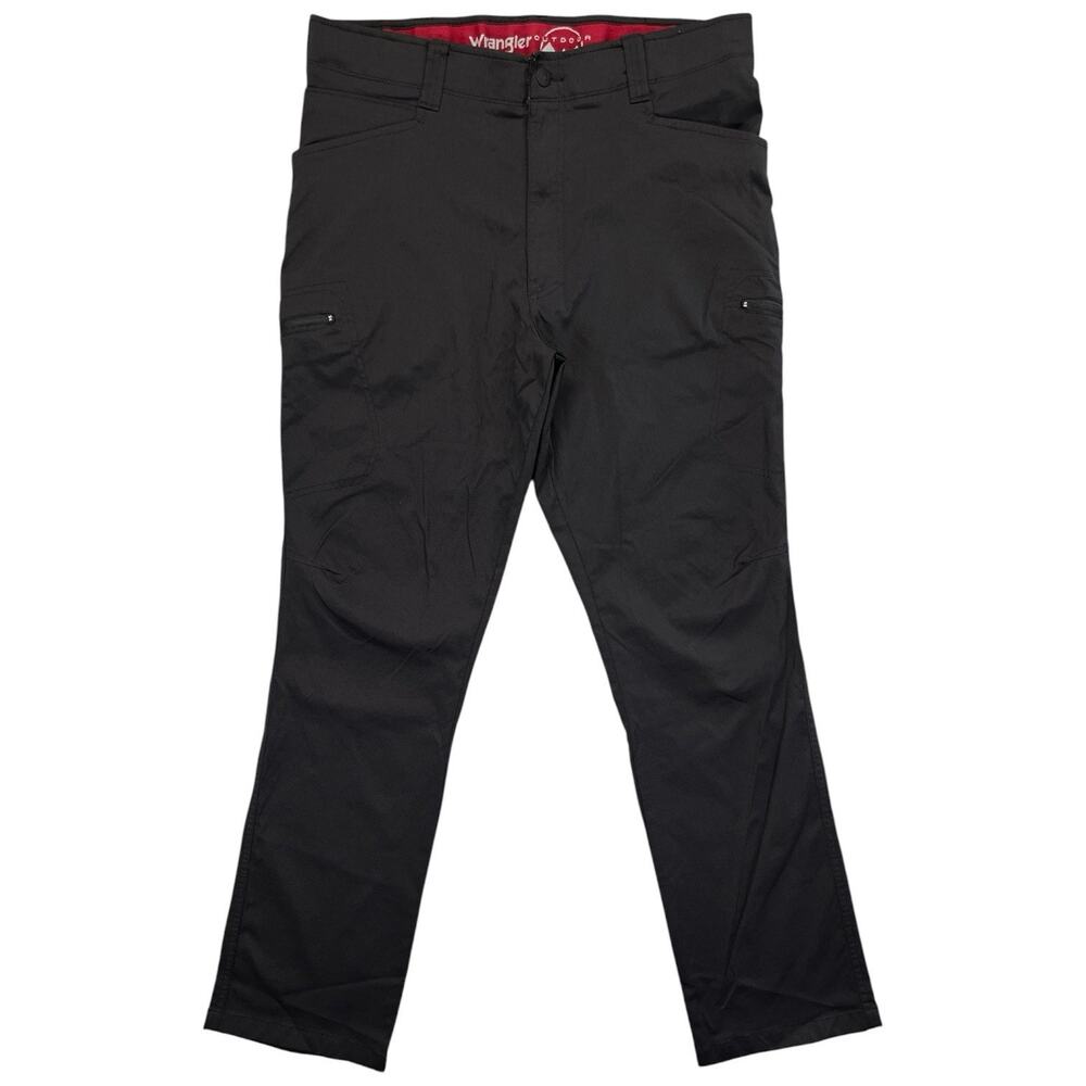 Wrangler Outdoor Men’s Black Pants 36x34 Nylon Stretch Hiking Utility